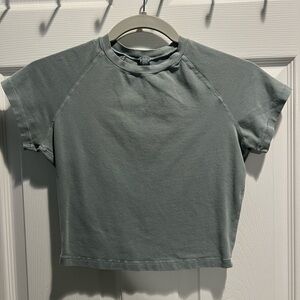 SKIMS New Vintage Cropped Raglan T-shirt in mineral